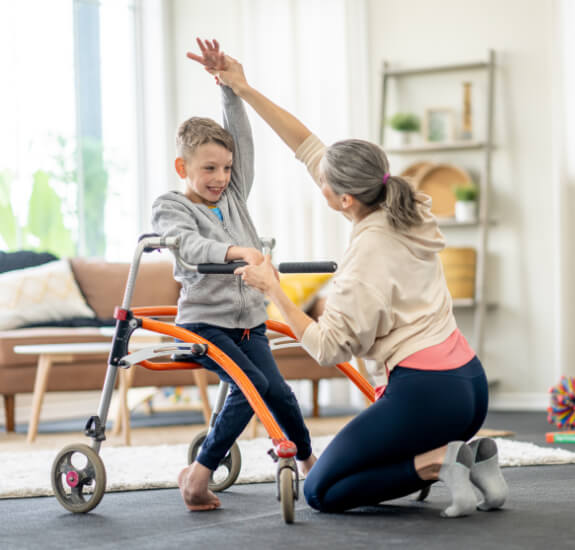 Helping patient with Occupational Therapy in Brandon, FL