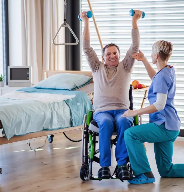Professional helping with physical training